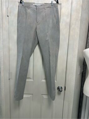 Banana Republic Grey Glen Plaid Dress Pants Mens 33/30 NWOT Houndstooth